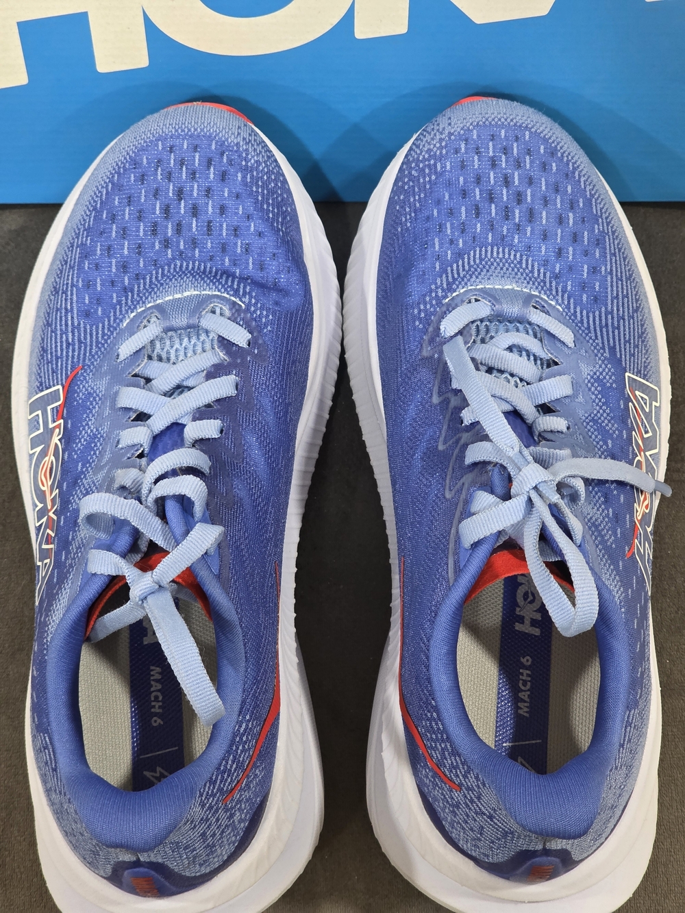 Womens Hoka Mach 6 Running Shoes 6.5 Like New - Picture 2 of 5